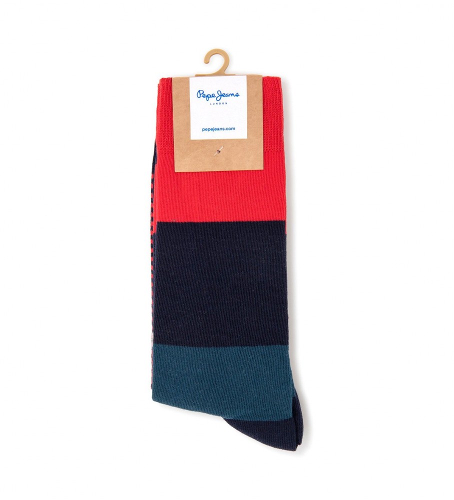 Pacote com 3 pares de meias Pepe Jeans com estampa de bolinhas multicoloridas