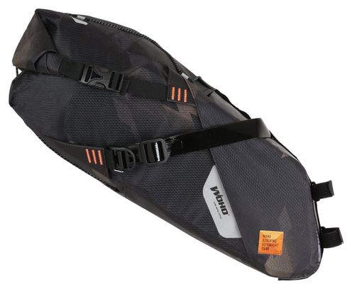 Sacoche de Selle Woho XTouring Saddle Bag Dry M 8-12L Noir Cyber-Camo Diamond