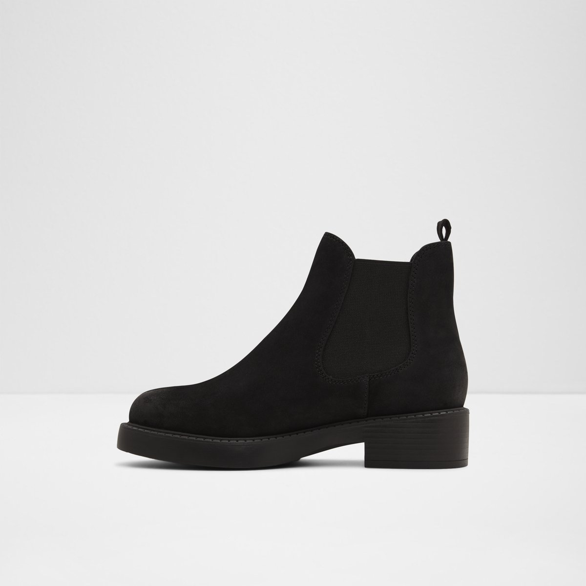 May Black Leather Nubuck Women Winter boots