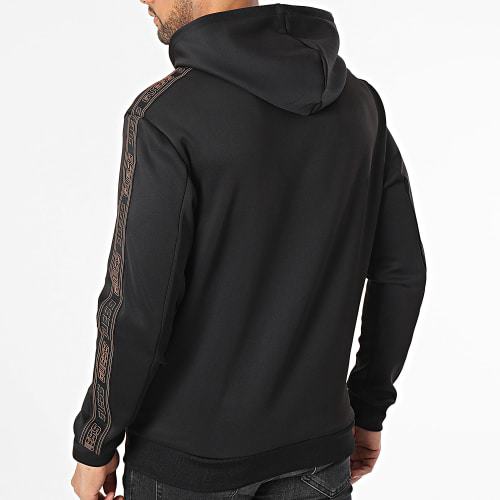 Sweat Capuche A Bandes Z3BQ11 Noir