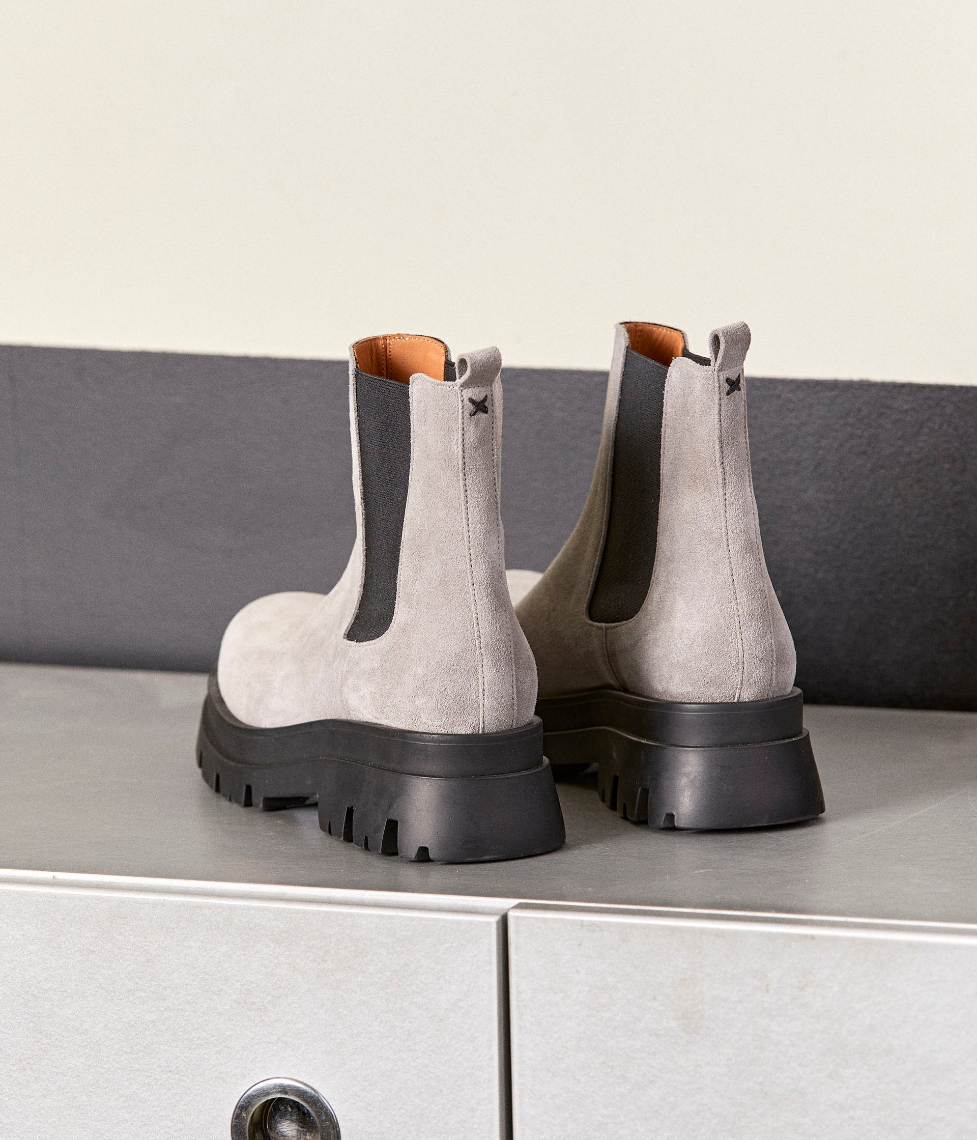 Chelsea boots taupe Lia