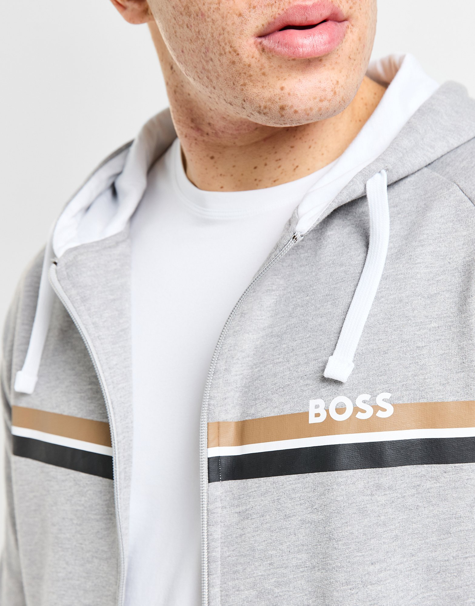 BOSS Sweat à Capuche Zippé Authentic Homme