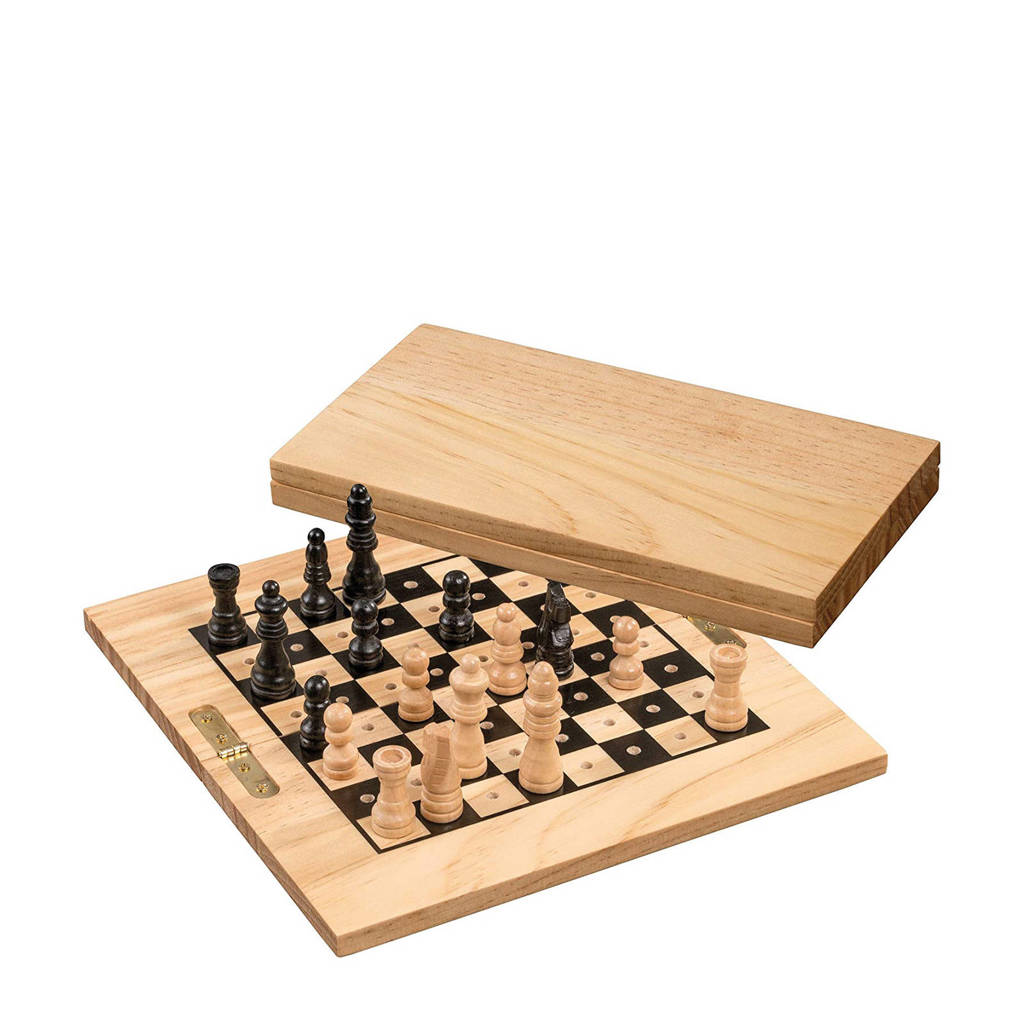 reisschaakspel met pin Reisschaakspel met pin