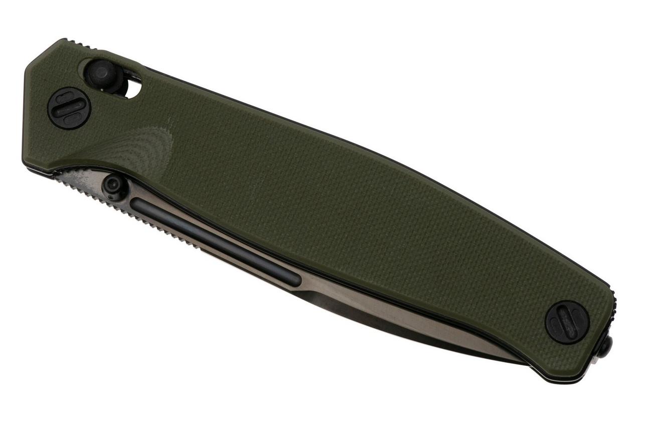 Real Steel Huginn Ultra 7654BG, Black S35VN, OD Green G10 zakmes, Ivan Braginets design