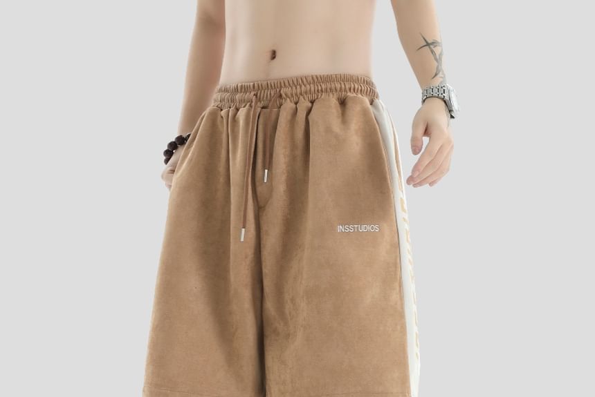 Banash - Shorts met elastische taille en letters