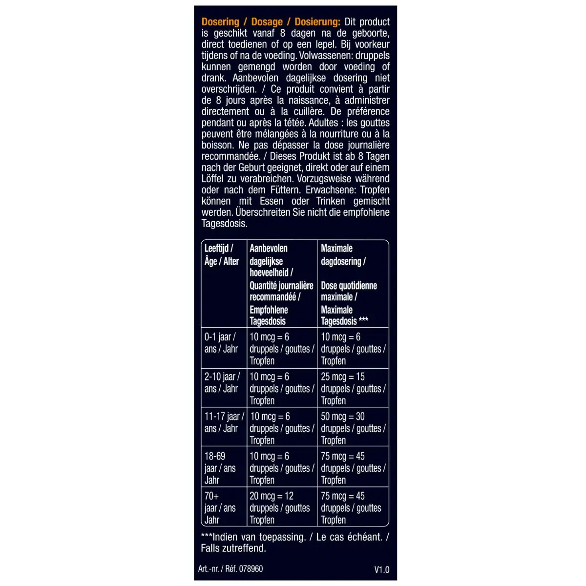 Vitamine D Druppels Familie 50ml