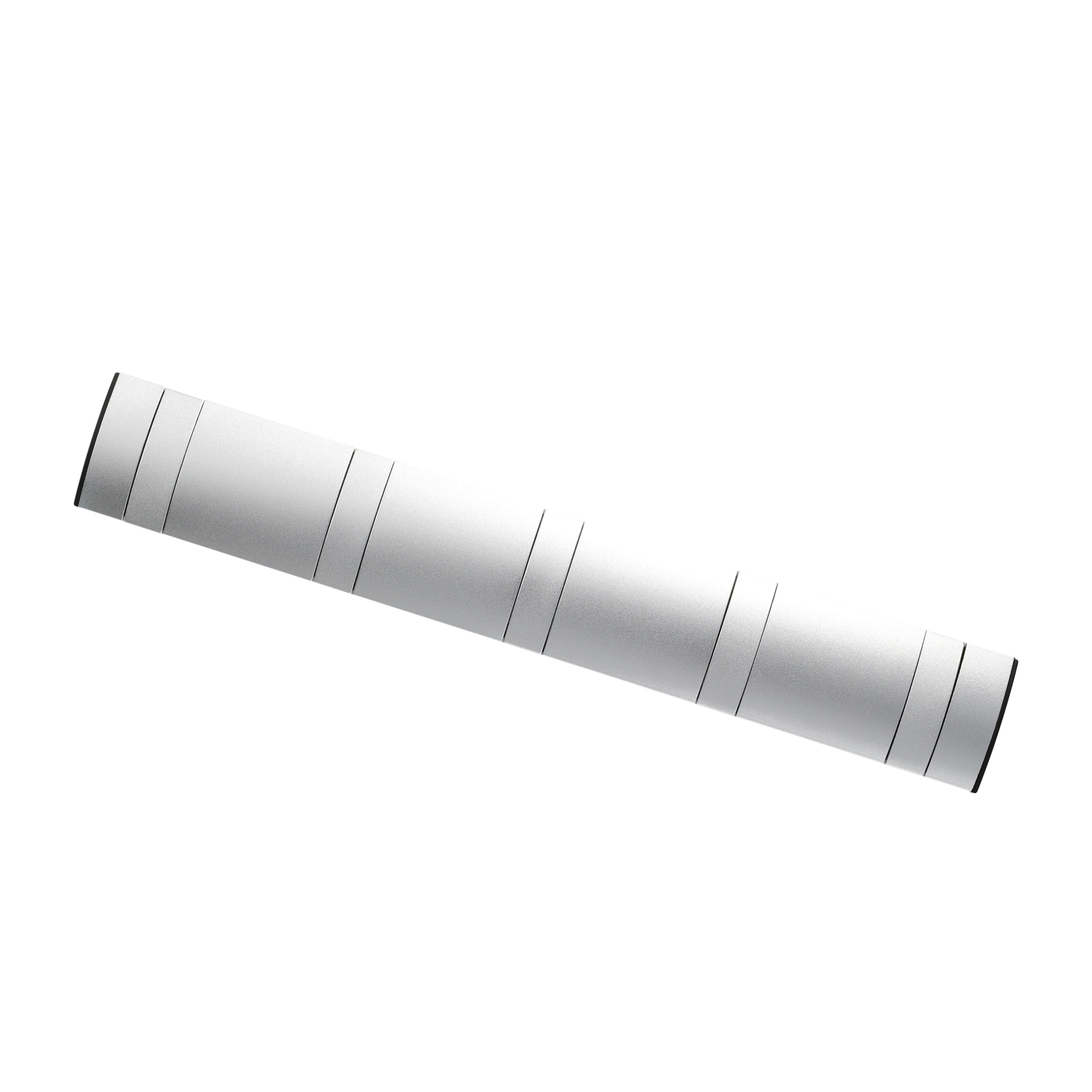 (405x60mm) Aluminium Wand Garderoben Leiste 5-facher Universal Kleiderhaken mit Beweglichen Haken - Silber