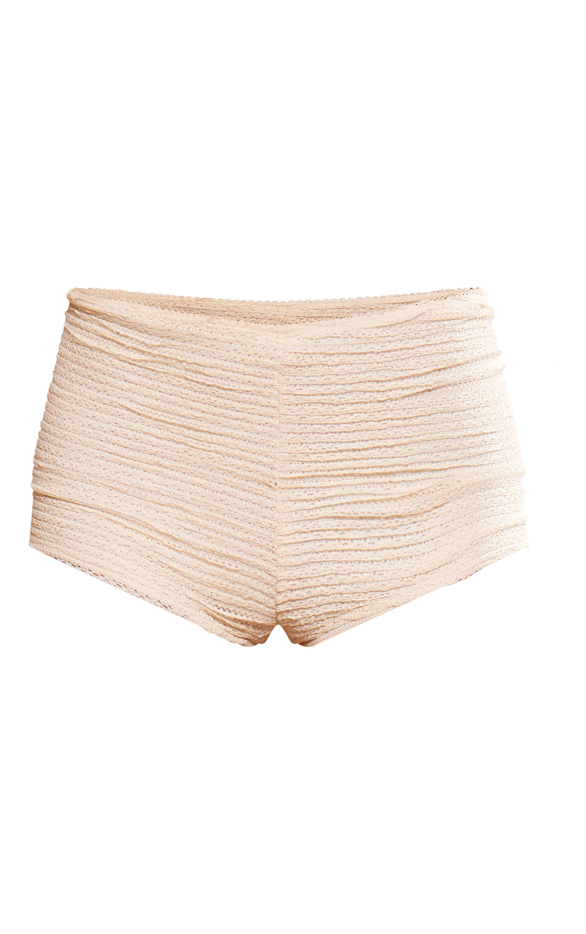Crème Short Taille Basse Texturé