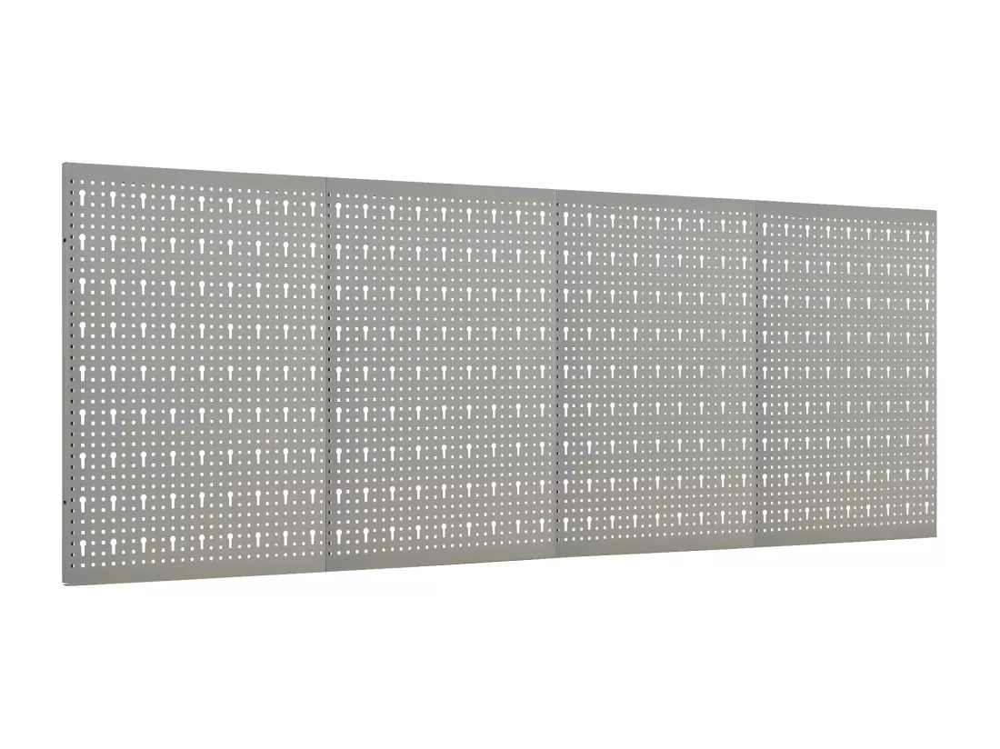 Prolenta Premium - Panneaux à chevilles muraux 4 pcs 40x58 cm Acier