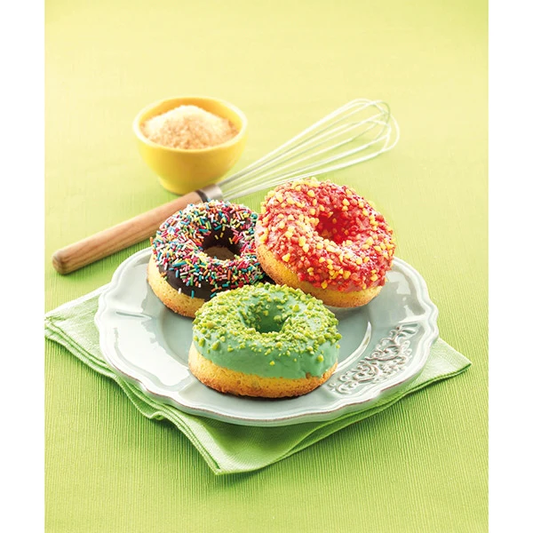 Moule 6 donuts silicone Platinium Silikomart
