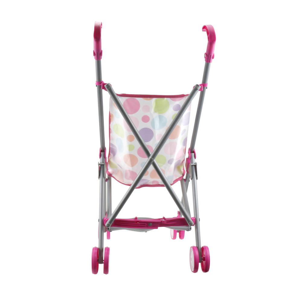 Poppenbuggy met stippen