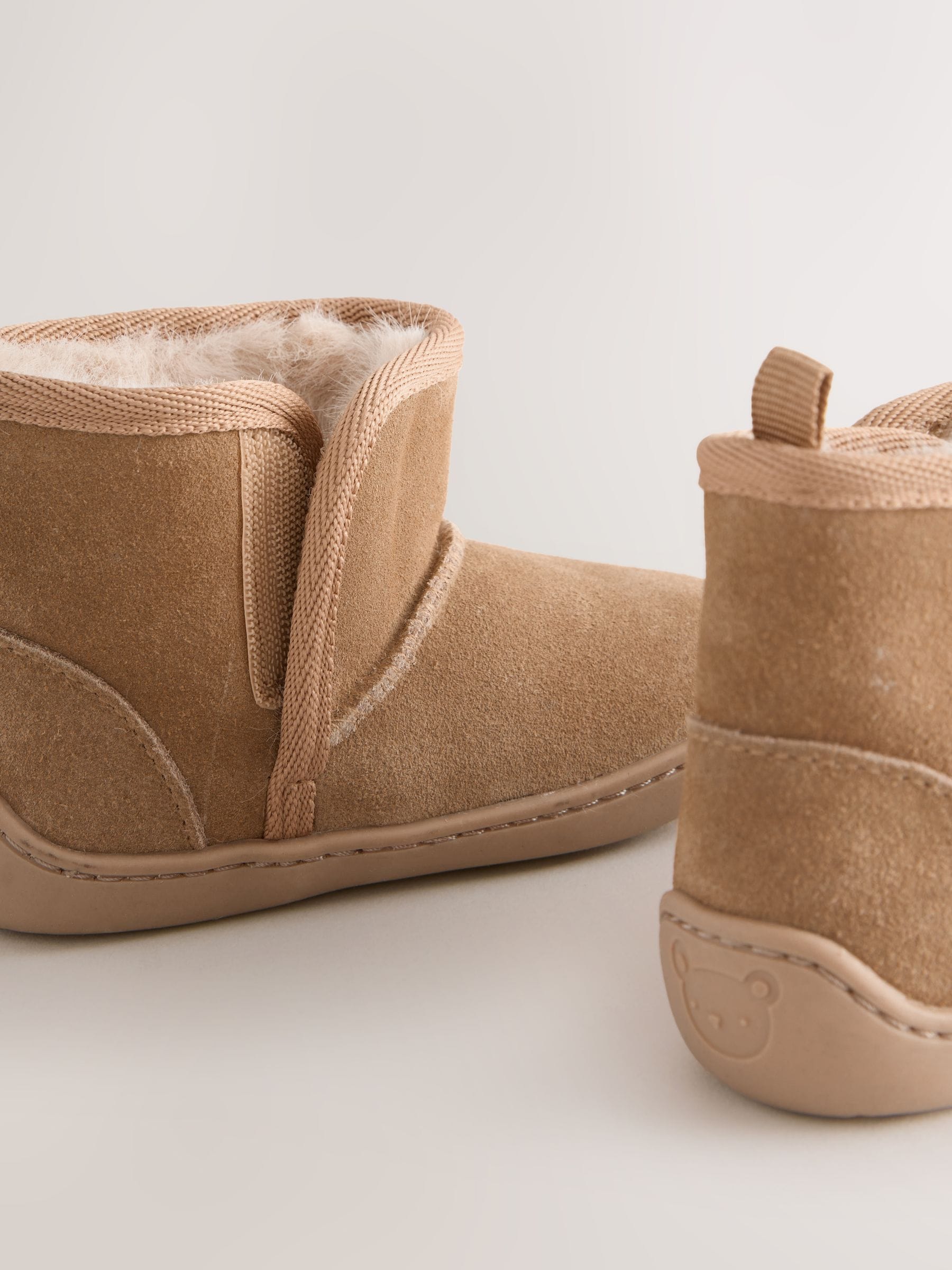 Lichtbruin - First Walker Suede Pull On Boots
