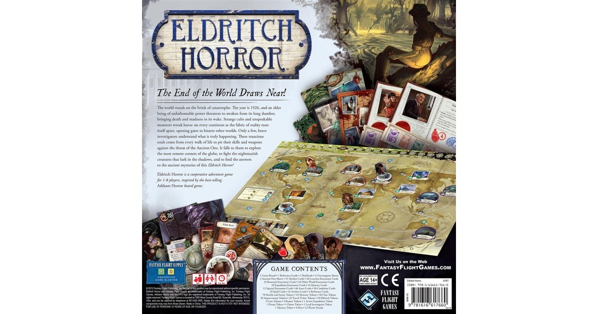 AsmodeeEldritch Horror Bordspel  (Engels, 1 - 8 spelers, 120 - 240 minuten, Vanaf 14 jaar)
