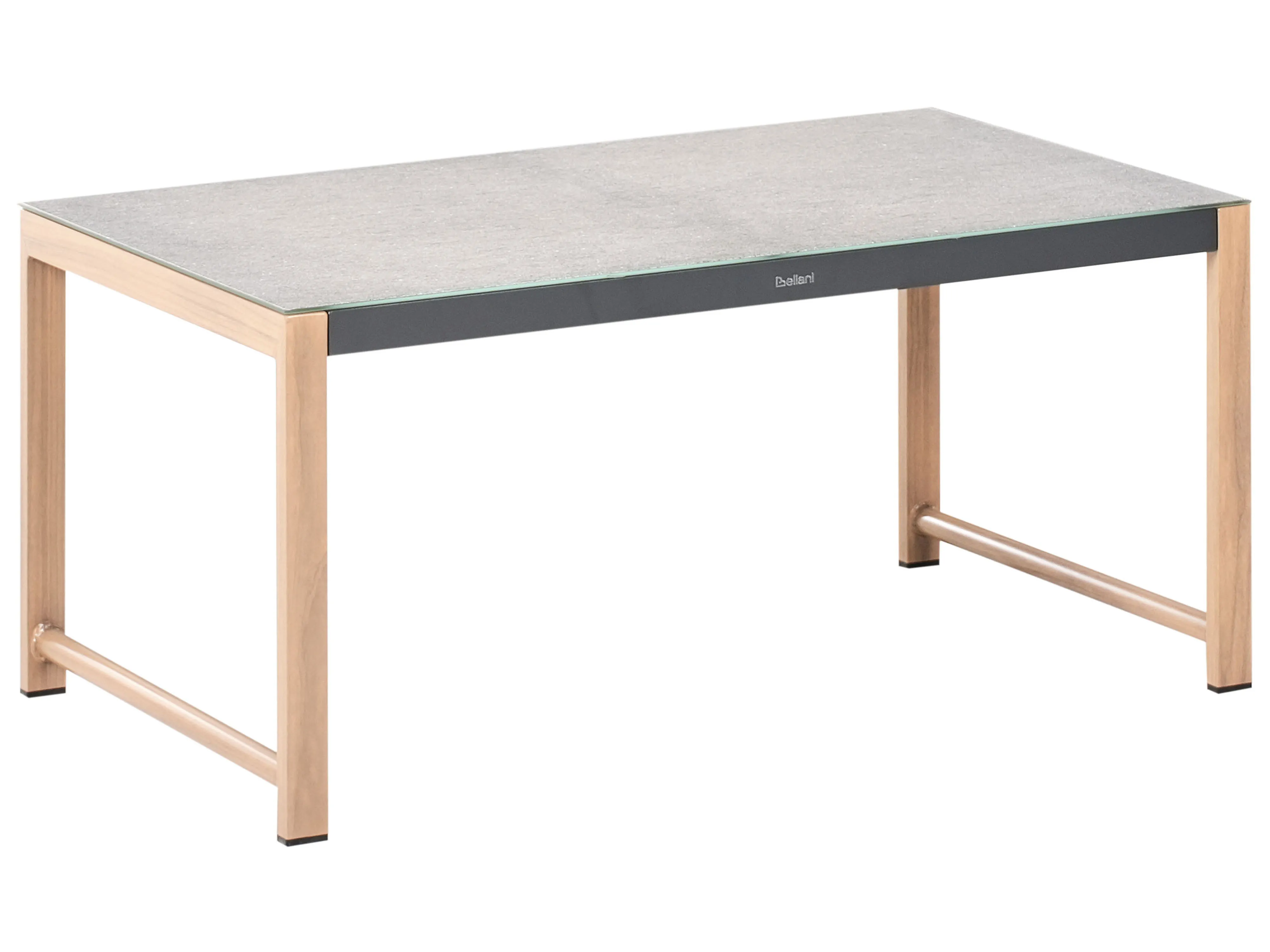 Loungeset met tafel en ottomaan 5-zits NOLA Metaal Grijs