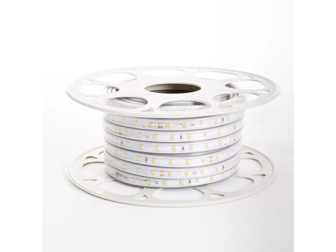 Ruban LED Extérieur Solaire 24V DC SMD2835 60 LED/m 25m IP65 Largeur 12mm Coupe 100 cm RGB