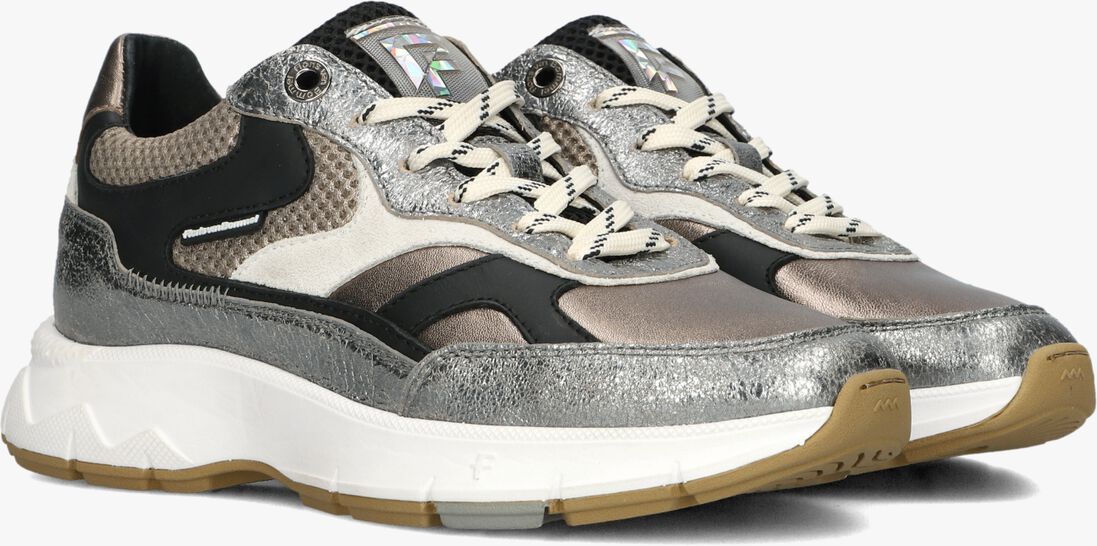 zilverkleurig floris van bommel lage sneakers sfw-10133 daysi