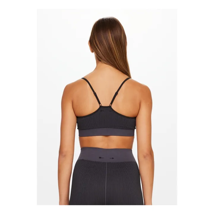 The Upside Brassière Côtelée Seamless Zahra | Noir
