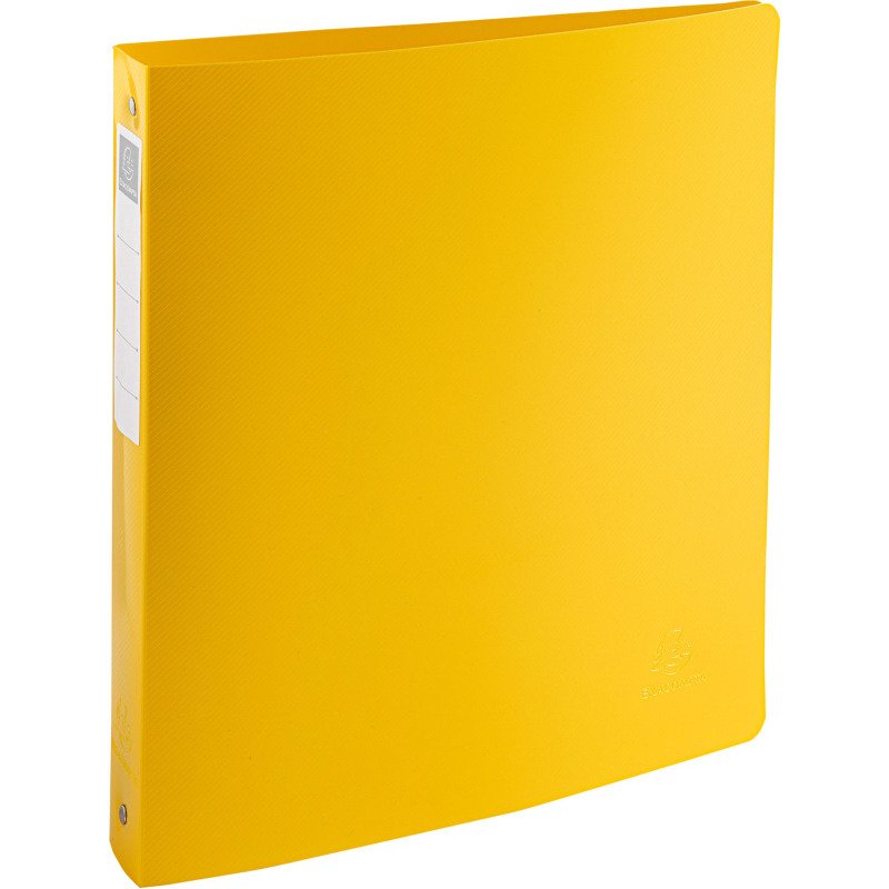 Classeur 4 anneaux plastifié Bee Blue Exacompta - Dos 4 cm couleurs assorties