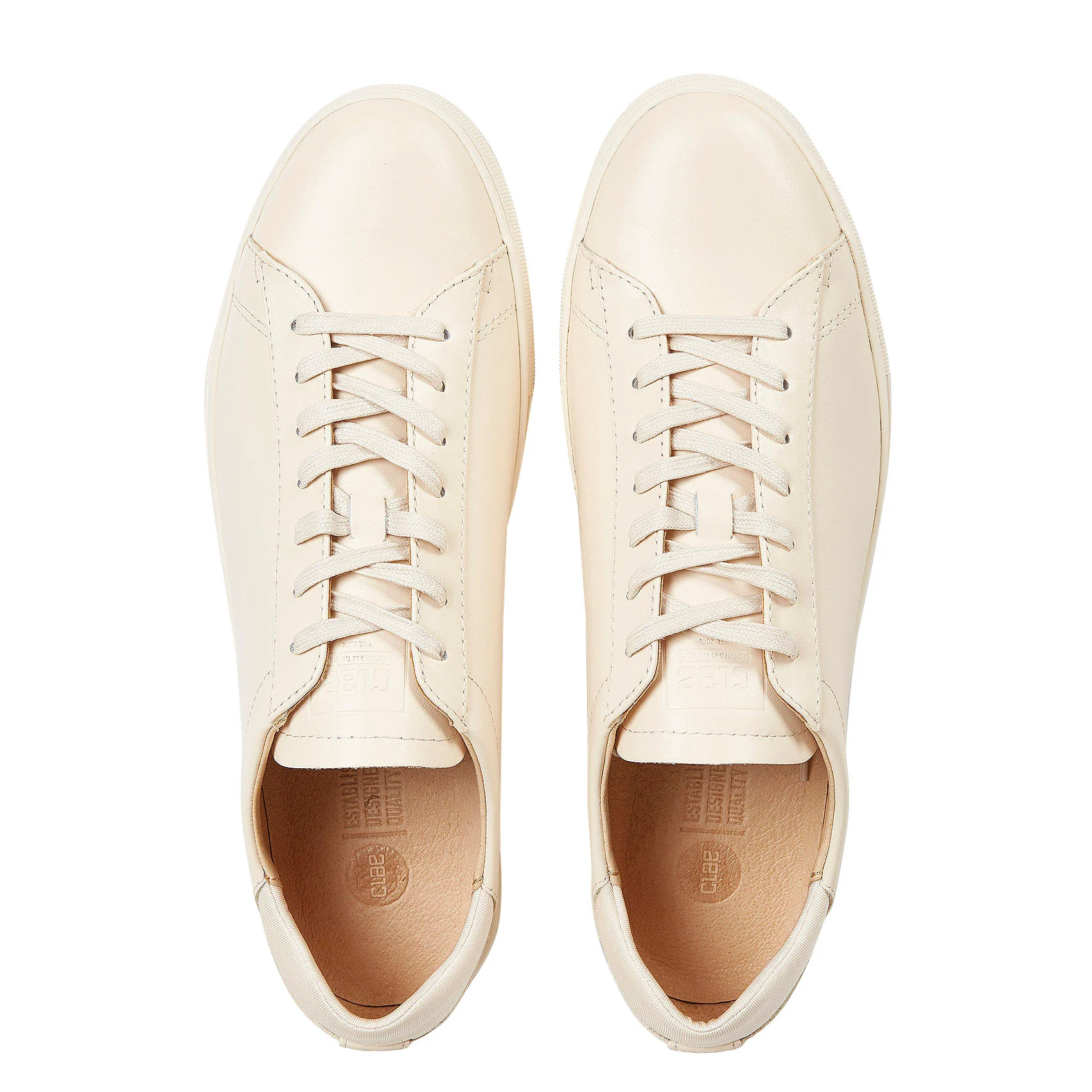 BRADLEY - Baskets basses en cuir | Beige