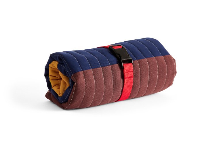 Hay Dogs honden reisdeken 80x80 gewatteerd Burgundy/Green/Blue