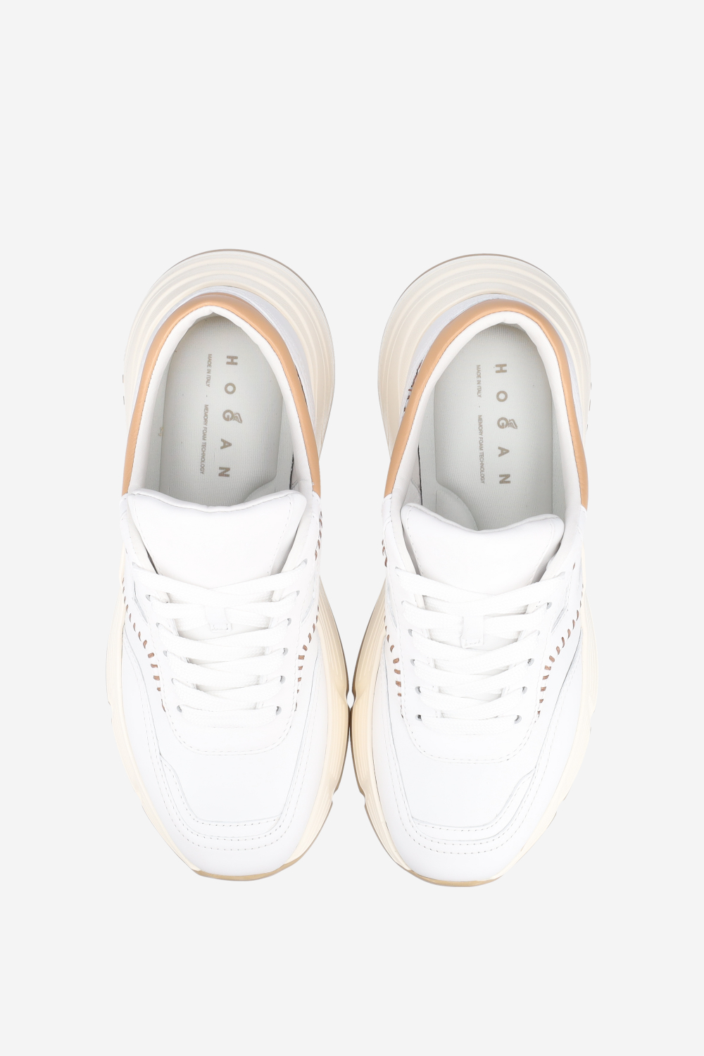 H669 leather sneakers