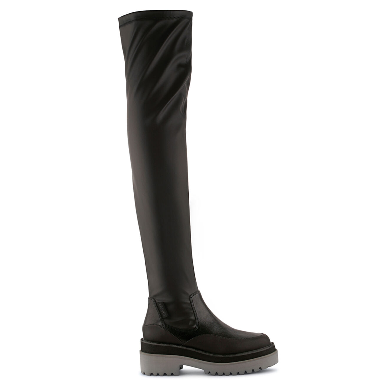Liu-Jo Bottes Fama en Cuir noires