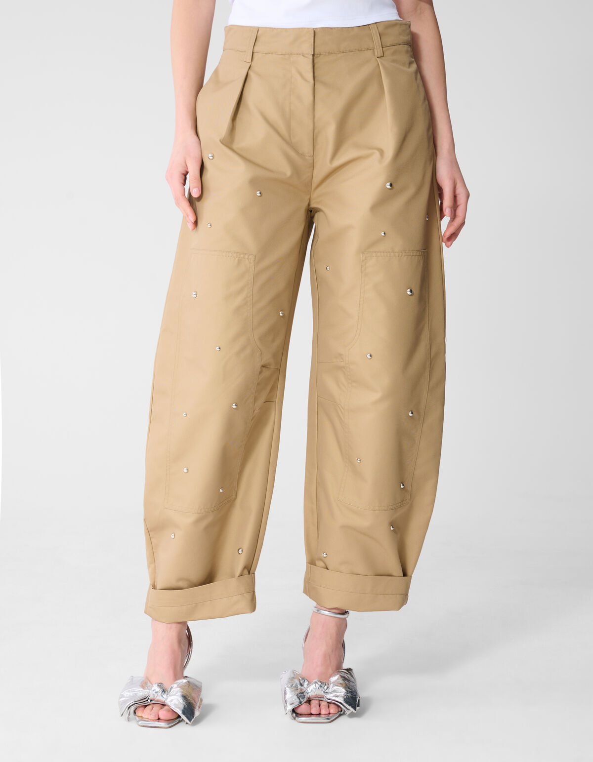 Studs Balloon Fit Broek Zand