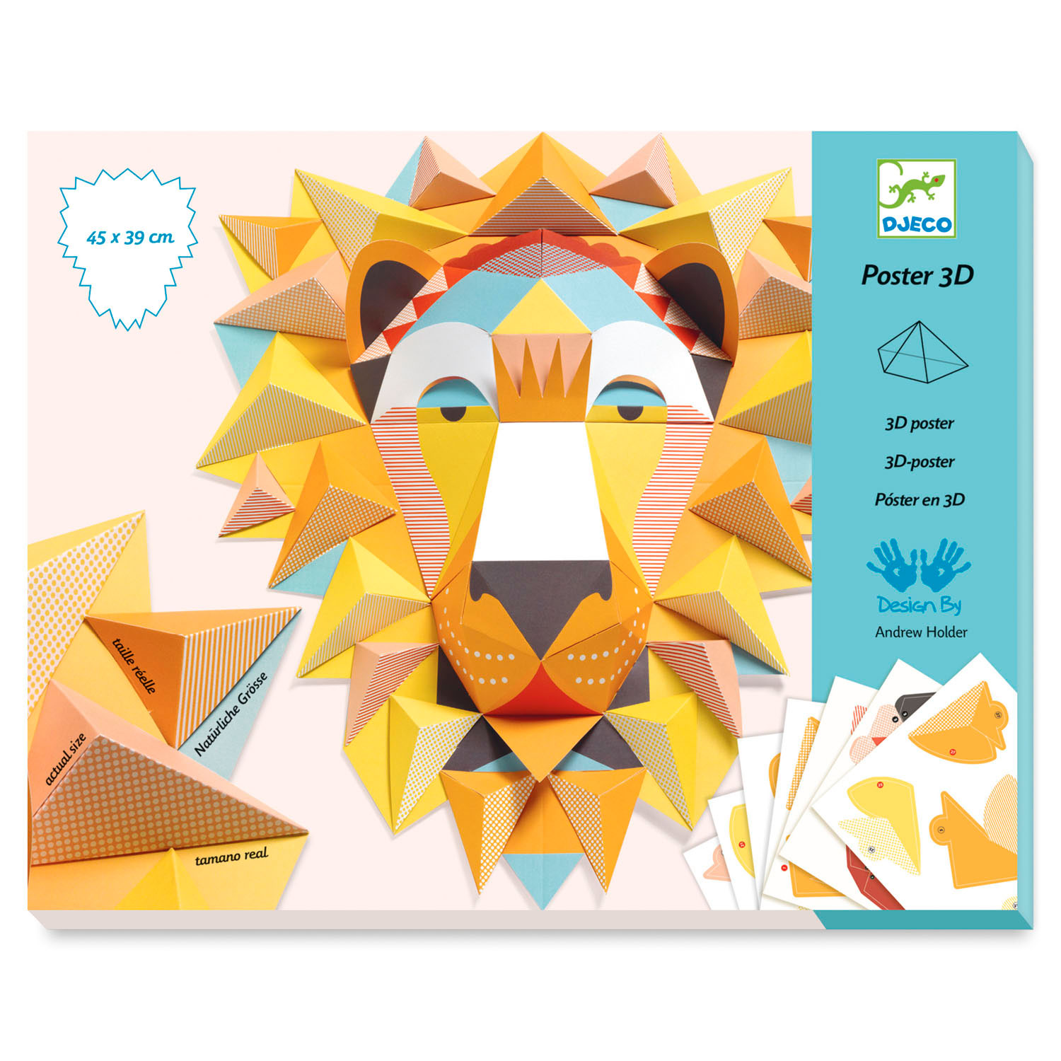 Djeco 3D Poster Maken - Leeuw