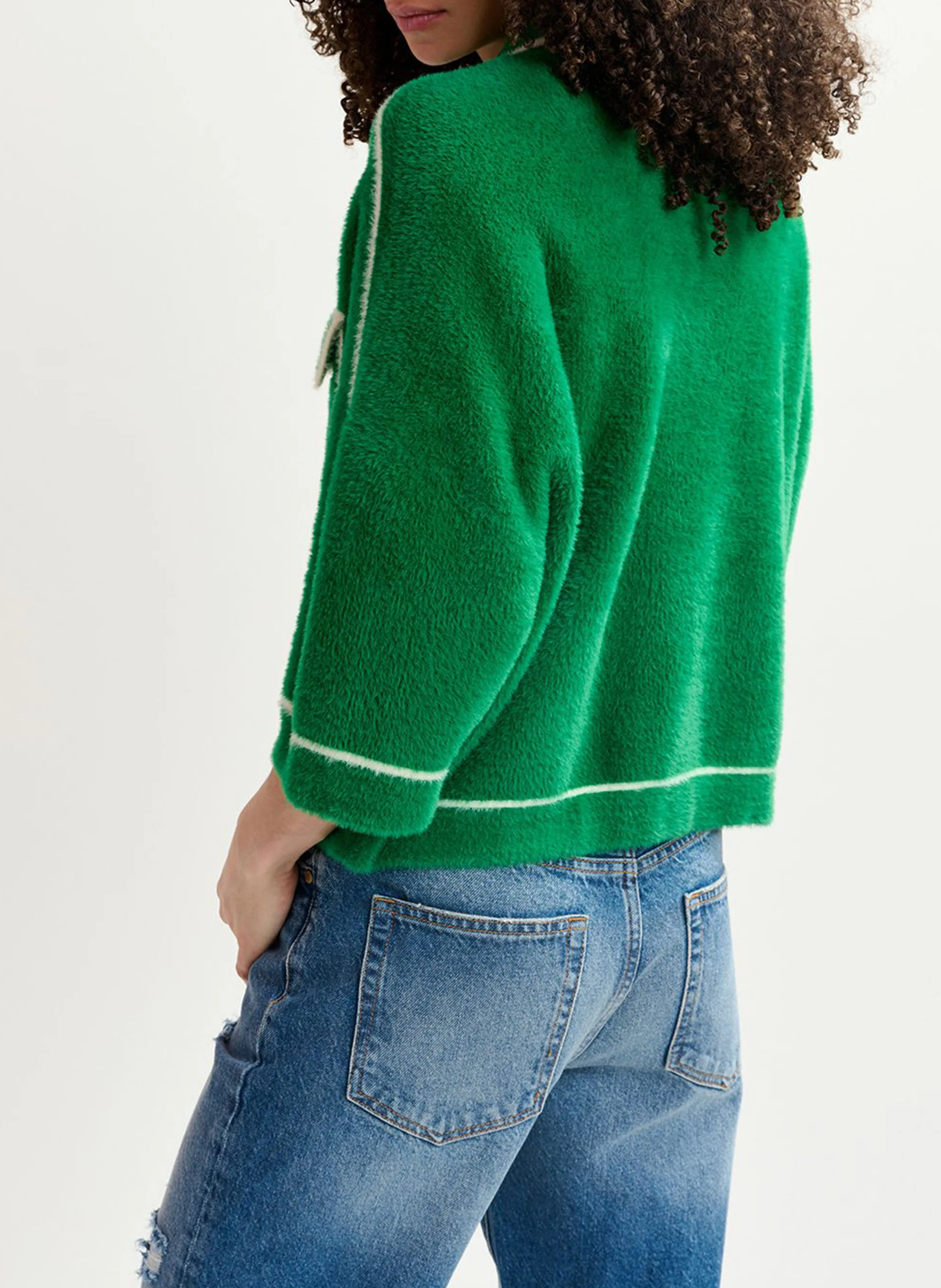 GALENA - Gilet col classique| Vert