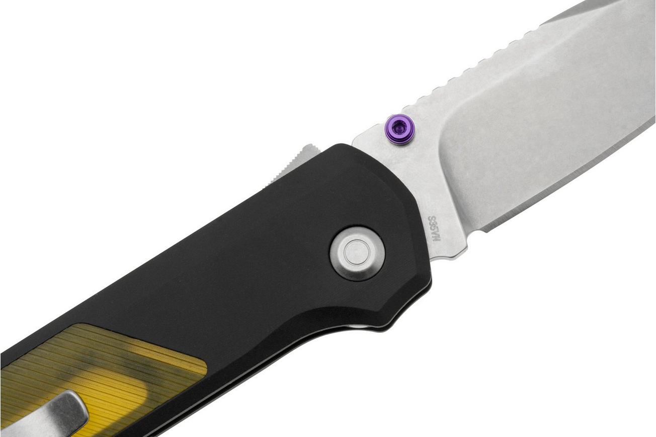 Flytanium Arcade Shark-Lock 1251 Stonewashed, Void Black Aluminum, Ultem Inlay, zakmes