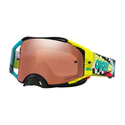 Masque cross Oakley AIRBRAKE MX JEFFREY HERLINGS SIGNATURE ECRAN IRRIDIUM 2024 - Bleu / Noir