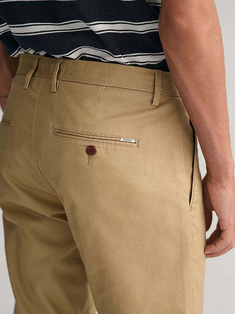 GANT Chino Slim Fit beige