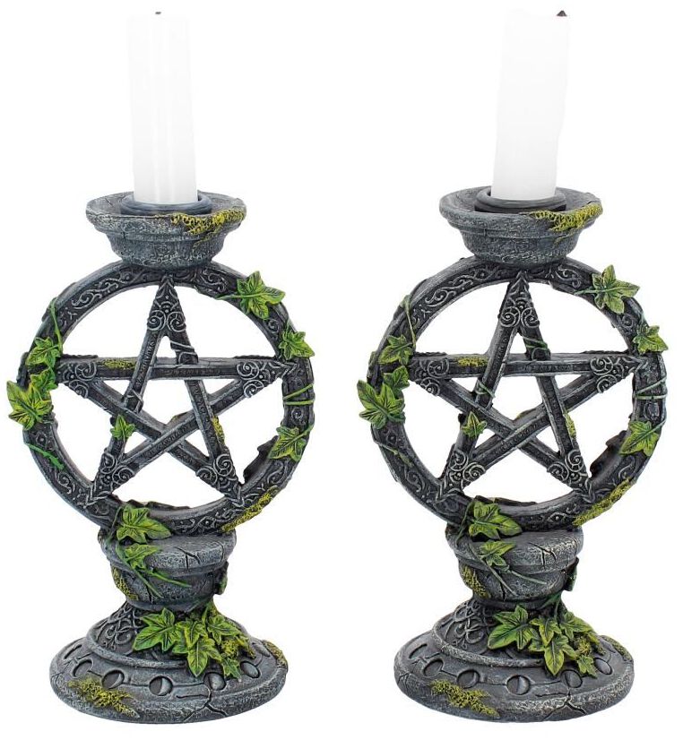 Bougeoirs Wiccan Pentagram | Anne Stokes Bougeoire