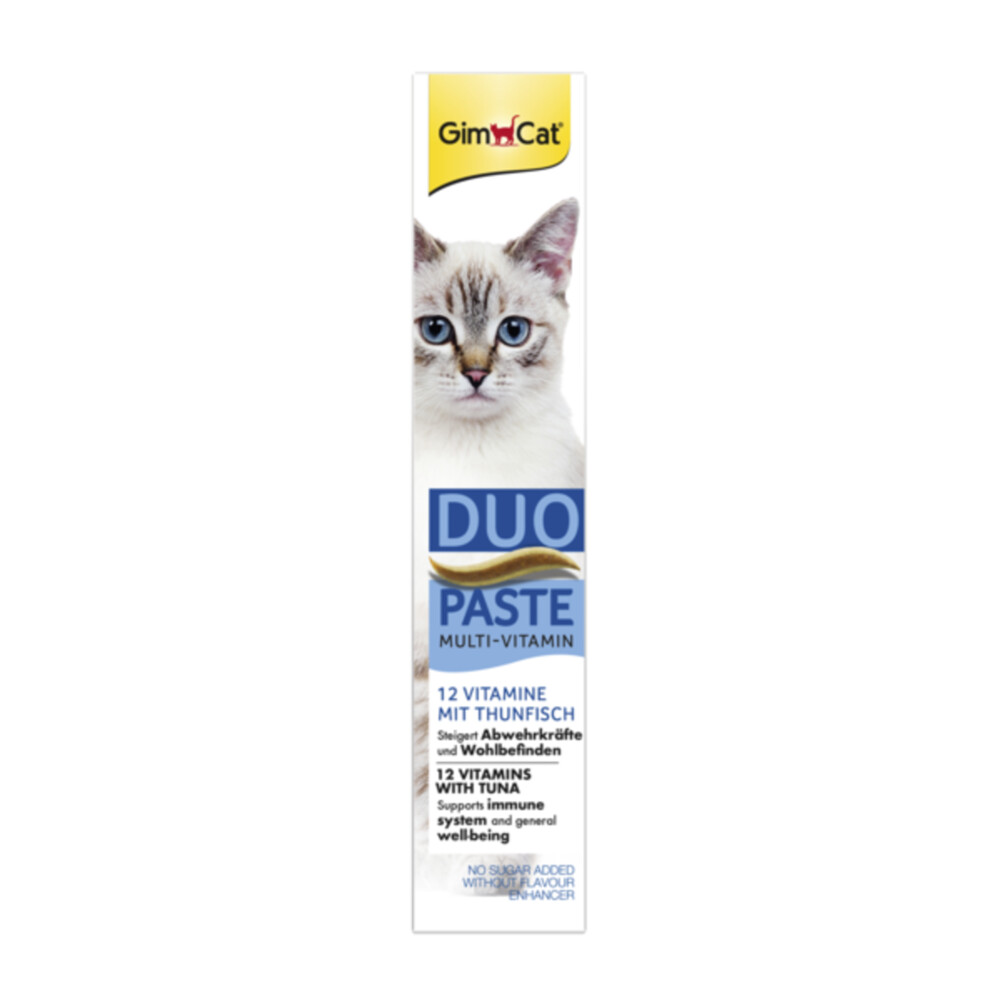 8x GimCat Multi-Vitamin Duo-Pasta Tonijn & Vitamines50 gr