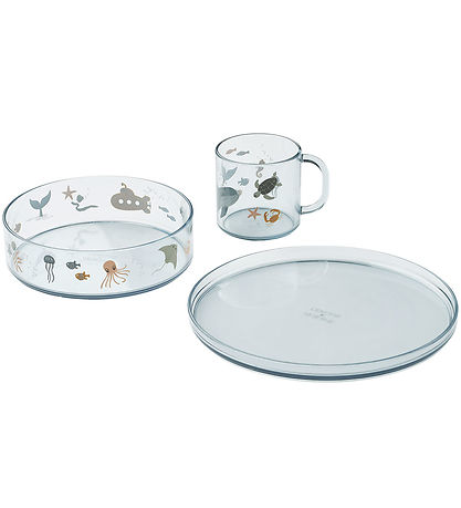 Liewood Geschirr-Set - 3 Teile - Siva - Sea Kreatur/Sandy
