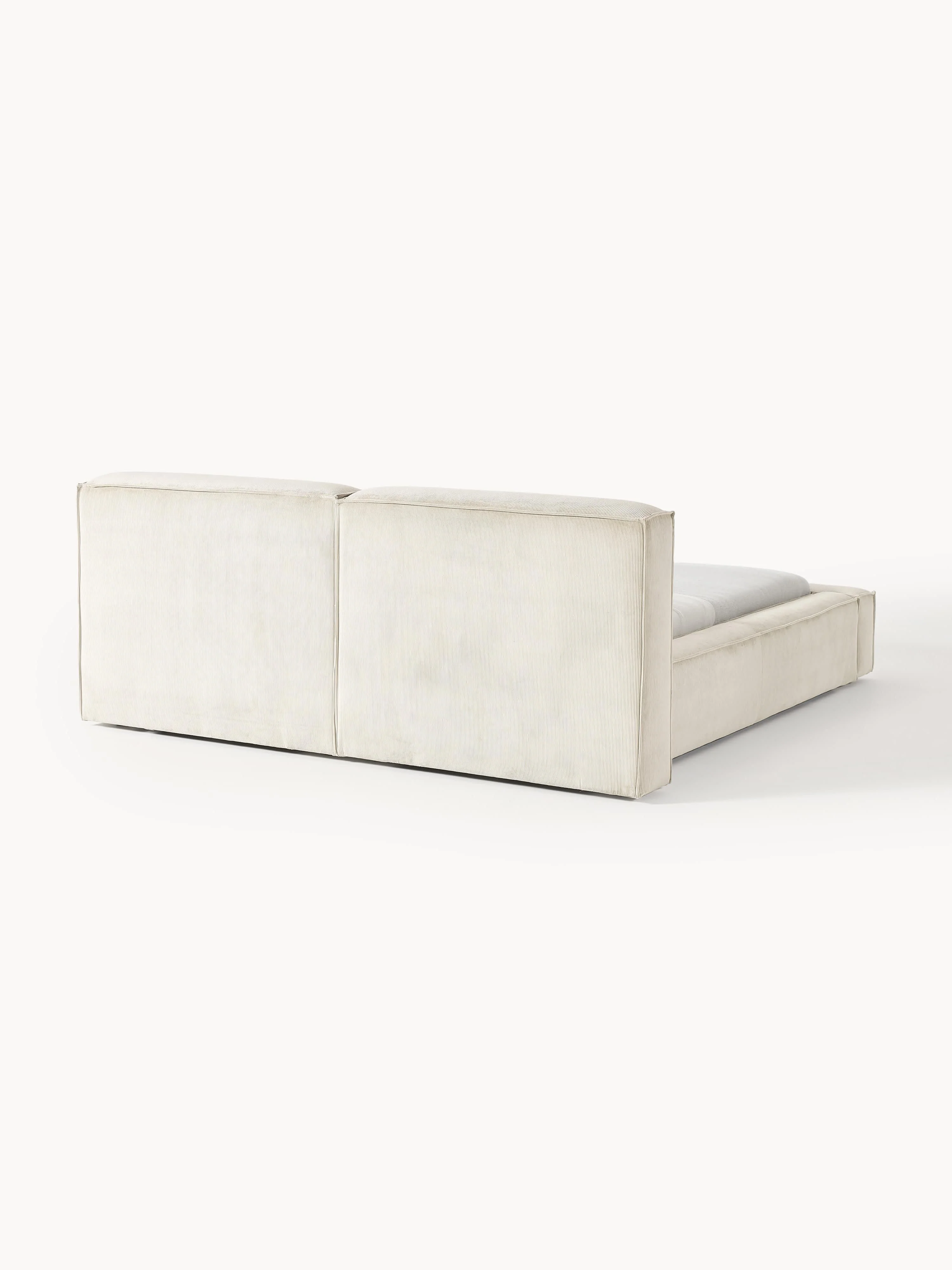 Gestoffeerd bed Lennon van corduroy met opbergfunctie