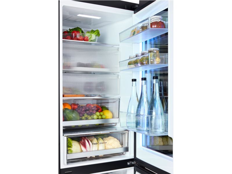 LG Kühl-Gefrierkombination GBG719MDNN Rechts/Wechselbar Kombigerät mit Kühlschrank und Gefrierschrank mit eingebautem Lautsprecher