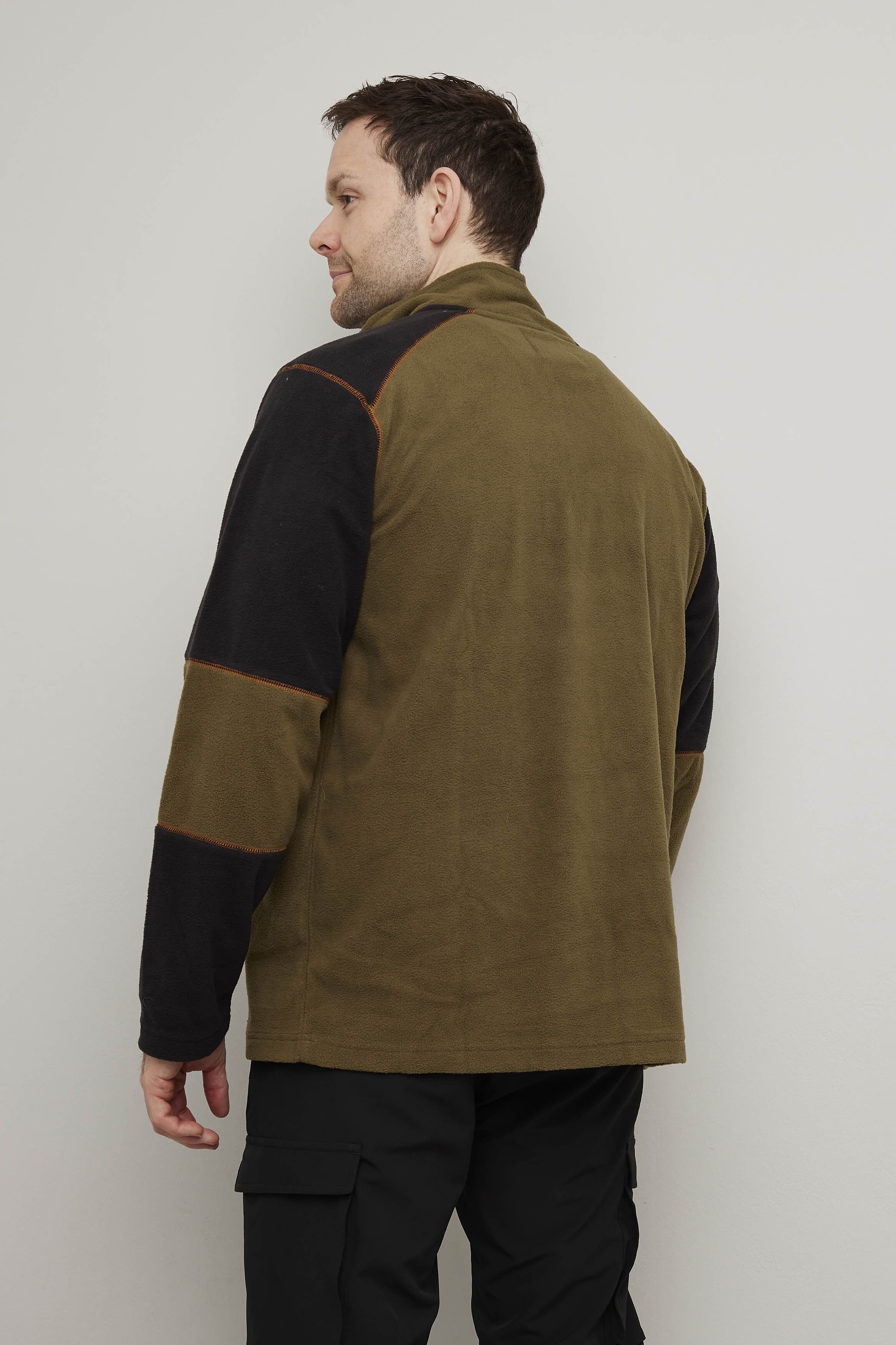 Microfleecegenser med 1/2 zip Vollasetra