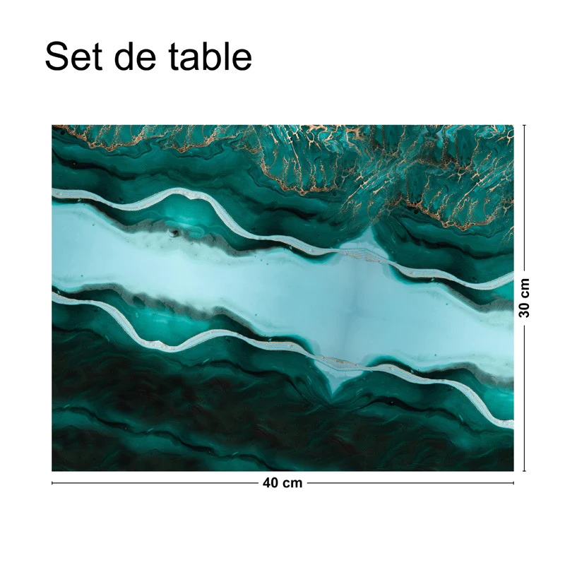 Lot de 4 sets de table L 40xl 30cm - BRUT 99deco