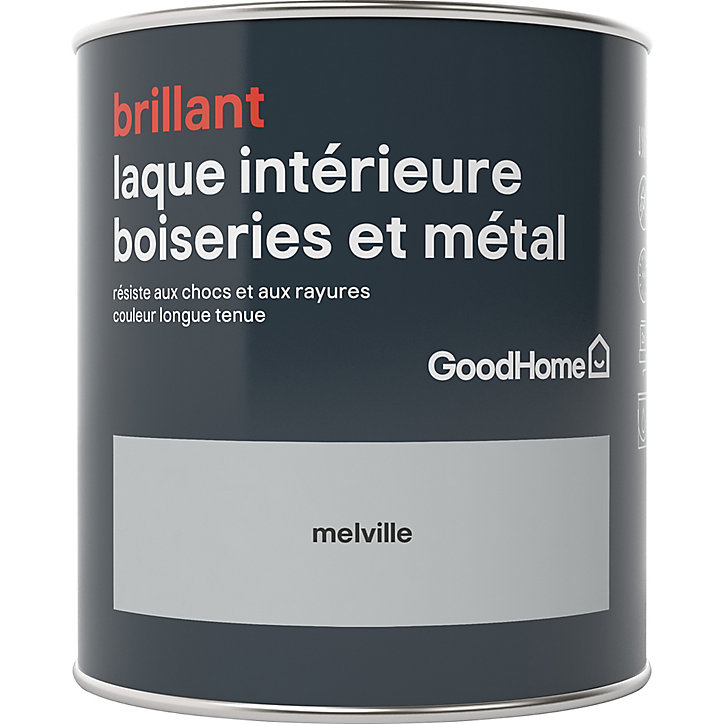 Laque boiseries et métal GoodHome Melville Brillant 0,75L