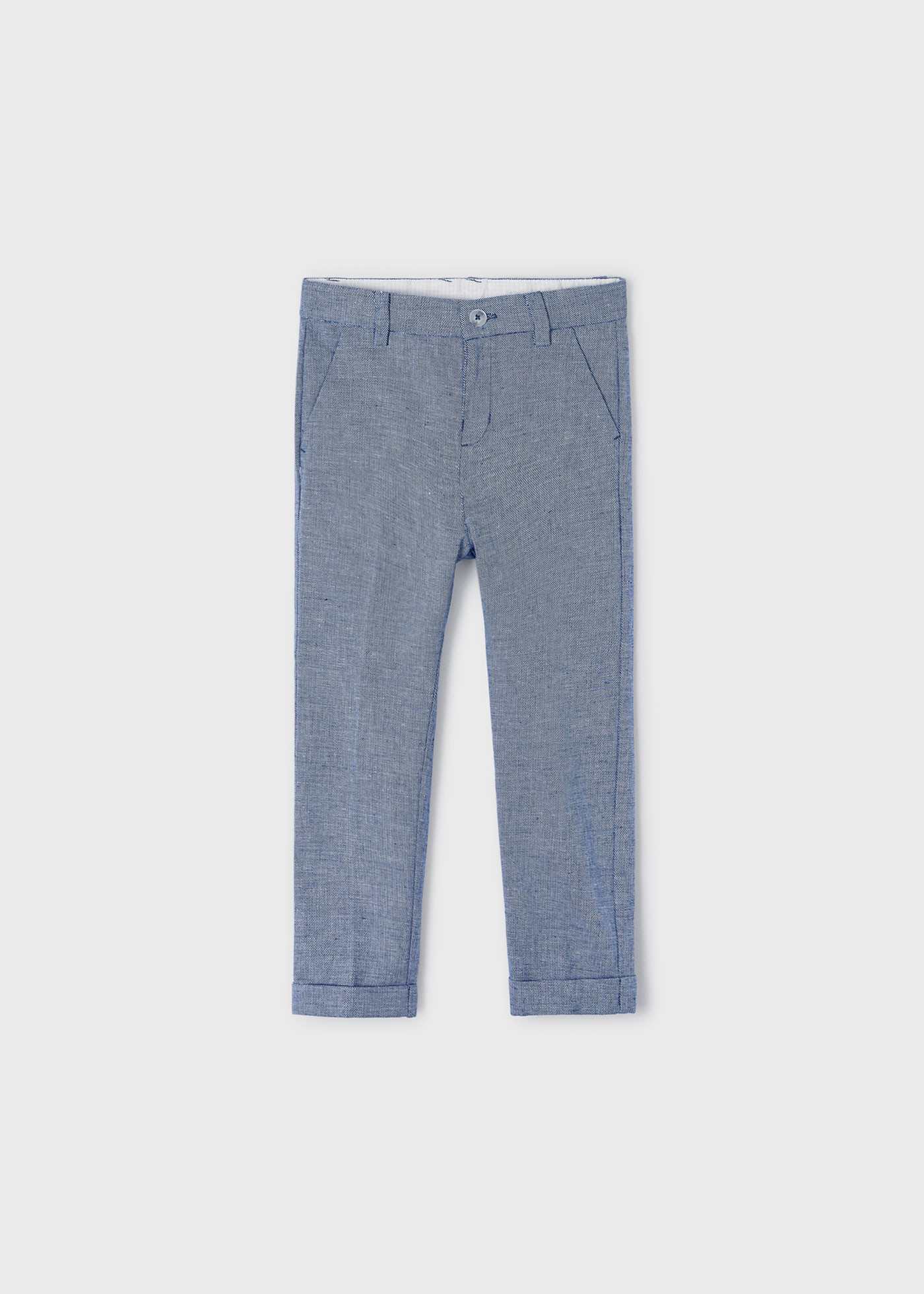 Calças chino de linho para meninos (ráfia)