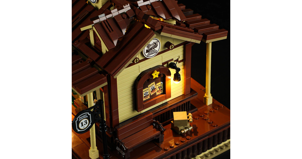 LumibricksThe Old West - West Train Station Constructiespeelgoed  (F9039)