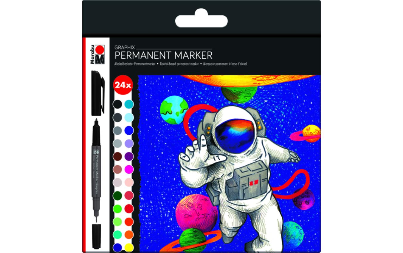 Permanent-Marker Hero of Galaxy 24 StückPermanentmarker-Set