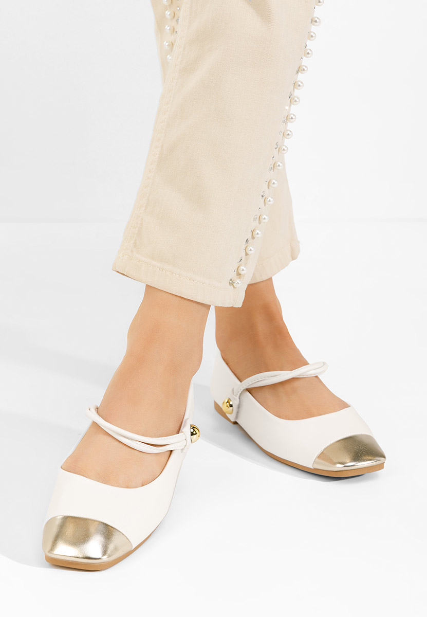 Ballerines femme blancs Agapia