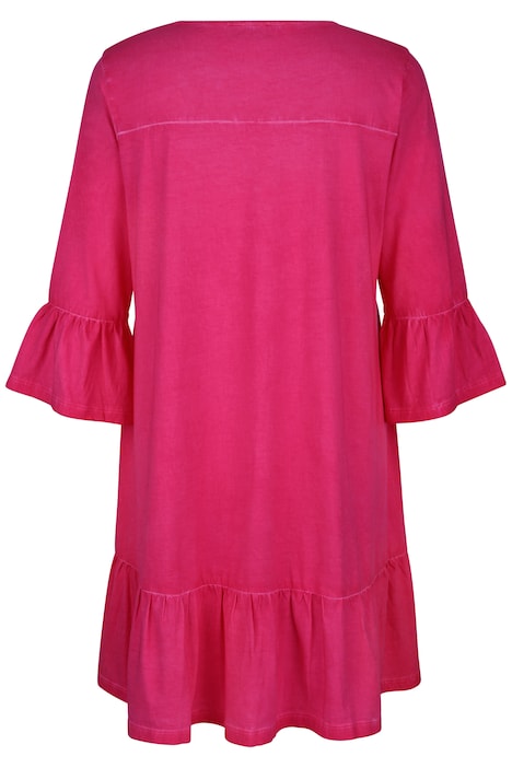 Longshirt, Volants, 3/4-Ärmel