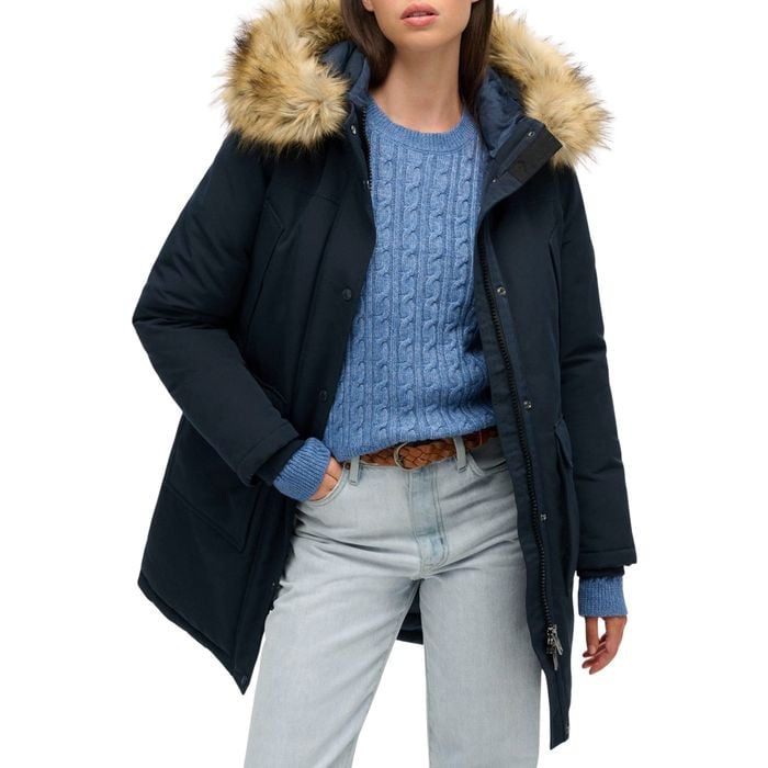 Superdry Everest Faux Fur Parka Winterjas Dames