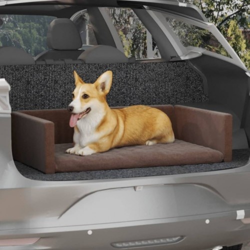 Cama baú marrom Vidaxl para cães