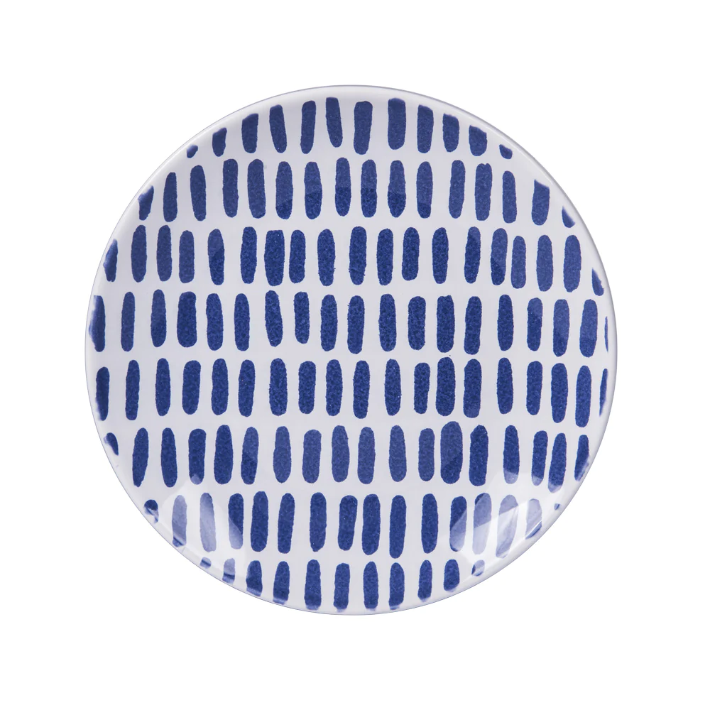 Assiette à dessert Santiago bleu 21 cm (lot de 6) Table passion