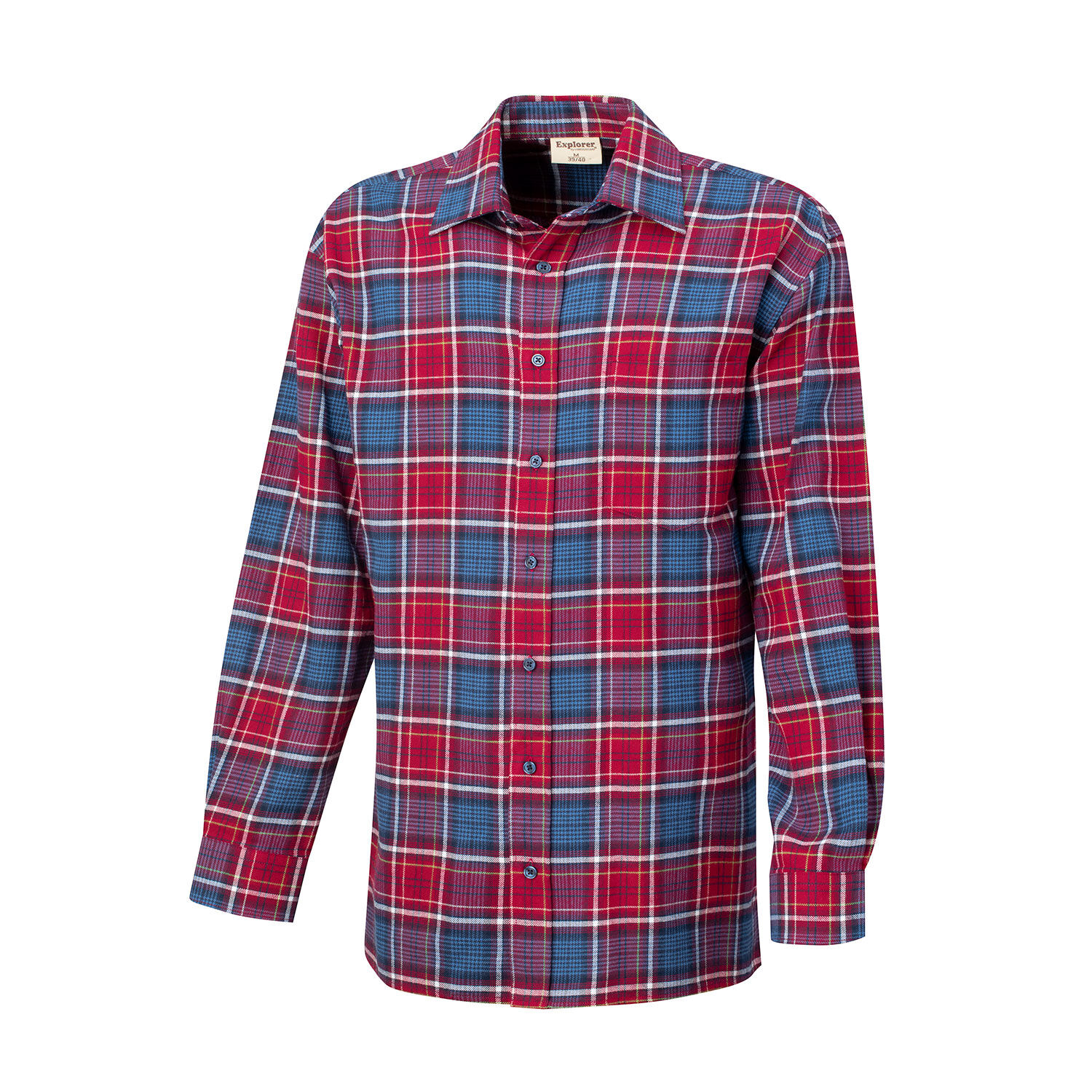 Flanellhemd rot-blau kariert