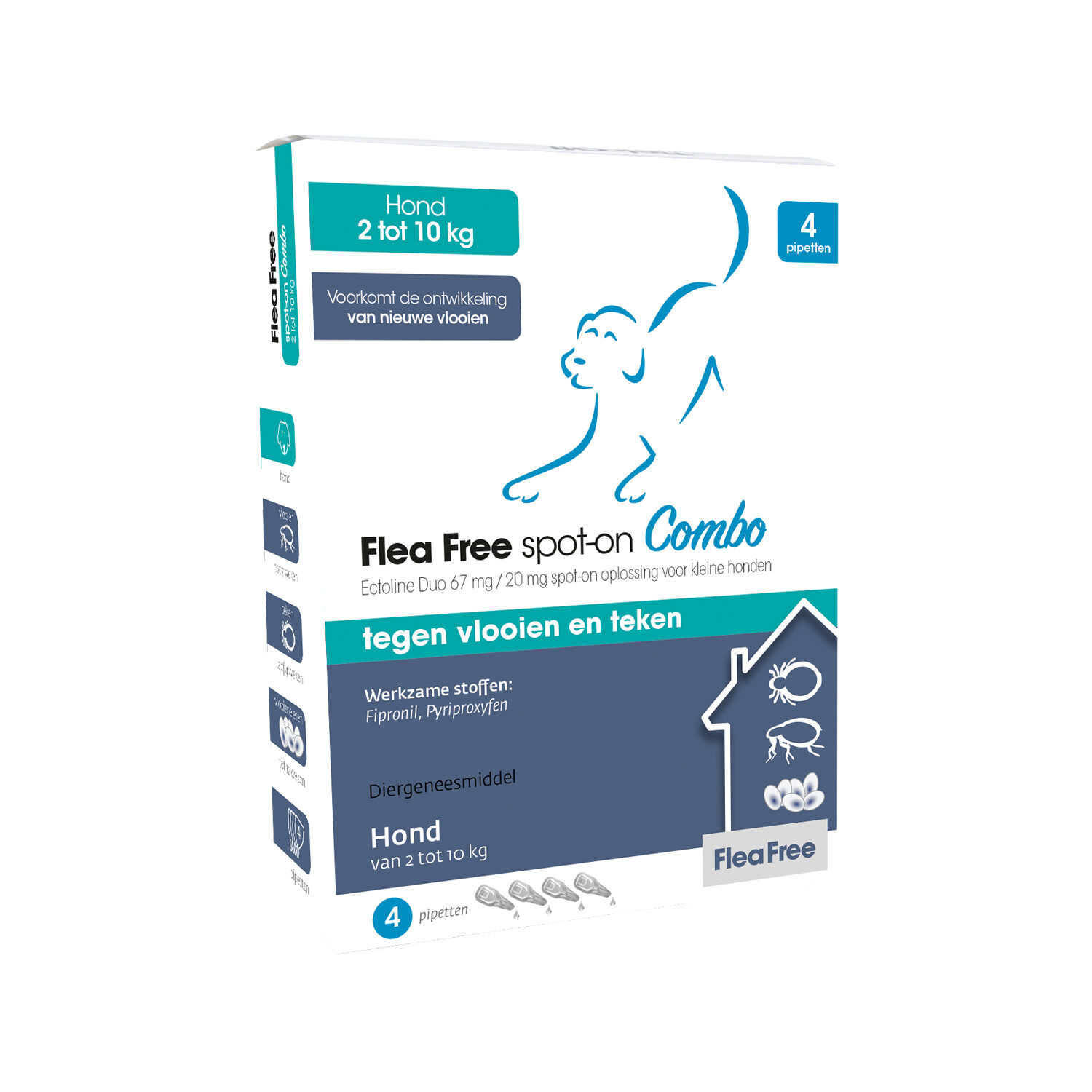 Flea Free spot-on Combo Hond